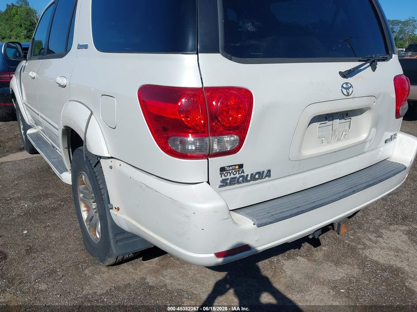 2006 Toyota Sequoia VIN 5TDZT38A26S267594 IAAI salvage auction — NORMAL WEAR, Clear (Florida), sold $775 on 2026-07-09 (photo 6)