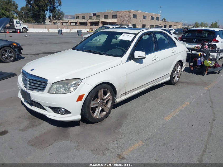 2010 Mercedes-benz C class VIN WDDGF5EB1AR129565 IAAI salvage auction — NORMAL WEAR, Clear - Dealer Only (California), sold $600 on 2026-07-20 (photo 2)