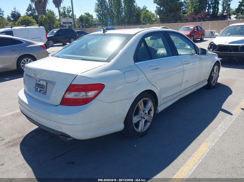 2010 Mercedes-benz C class VIN WDDGF5EB1AR129565 IAAI salvage auction — NORMAL WEAR, Clear - Dealer Only (California), sold $600 on 2026-07-20 (photo 4)