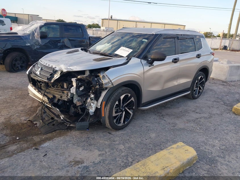 2022 Mitsubishi Outlander VIN JA4J3UA89NZ084128 IAAI salvage auction — FRONT END, Certificate Of Destruction (Florida), sold $4,200 on 2026-07-14 (photo 2)