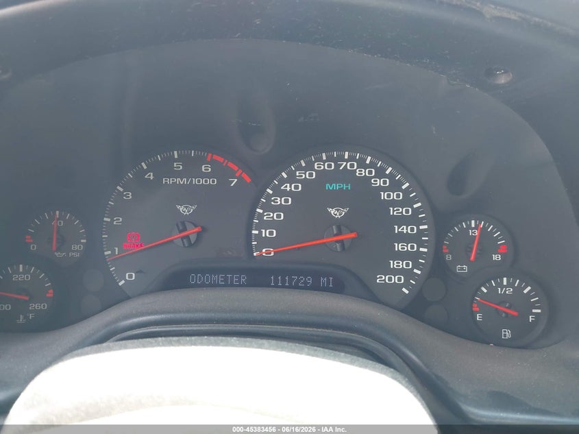 1998 Chevrolet Corvette VIN 1G1YY22G7W5112137 IAAI salvage auction — FRONT END, Salvage (Kansas), sold $3,800 on 2026-07-08 (photo 7)