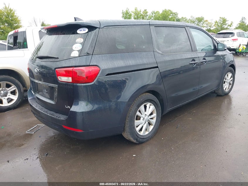 2017 Kia SEDONA VIN KNDMB5C11H6219880 IAAI salvage auction — FRONT END, Salvage (Ohio), sold $1,900 on 2026-07-14 (photo 4)