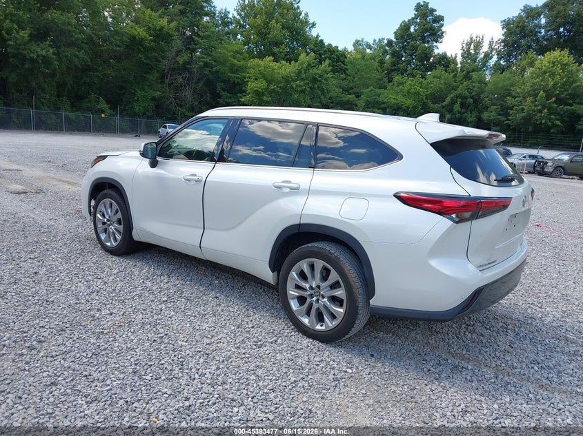 2022 Toyota Highlander VIN 5TDYZRAH3NS539444 IAAI salvage auction — FRONT END, Salvage Title, sold $14,600 on 2026-08-22 (photo 3)