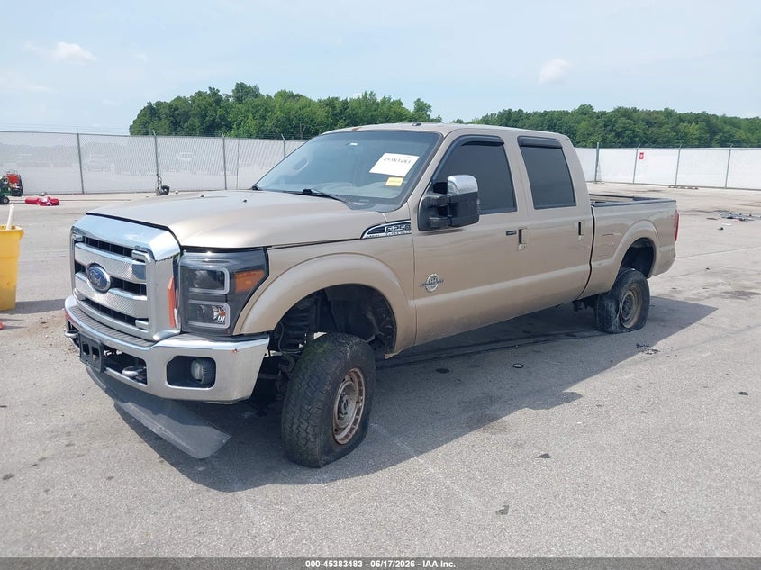2013 Ford F250 VIN 1FT7W2BT2DEA54067 IAAI salvage auction — SIDE, Salvage (Indiana), sold $3,400 on 2026-07-11 (photo 2)
