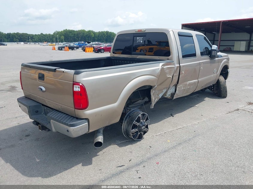 2013 Ford F250 VIN 1FT7W2BT2DEA54067 IAAI salvage auction — SIDE, Salvage (Indiana), sold $3,400 on 2026-07-11 (photo 4)