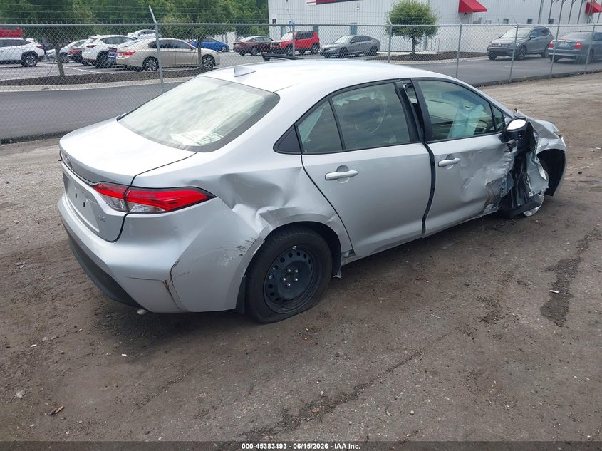 2023 Toyota Corolla VIN JTDB4MEE1P3010697 IAAI salvage auction — FRONT END, Certificate Of Destruction (Florida), sold $3,300 on 2026-07-28 (photo 4)
