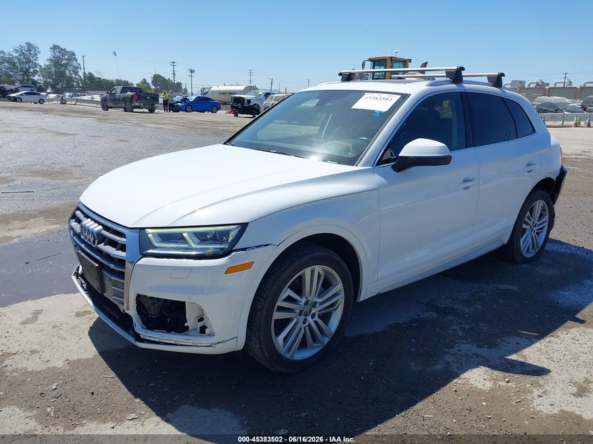 2019 Audi Q5 VIN WA1BNAFY5K2085254 IAAI salvage auction — REAR END, Wait Title, sold $8,500 on 2026-08-01 (photo 2)