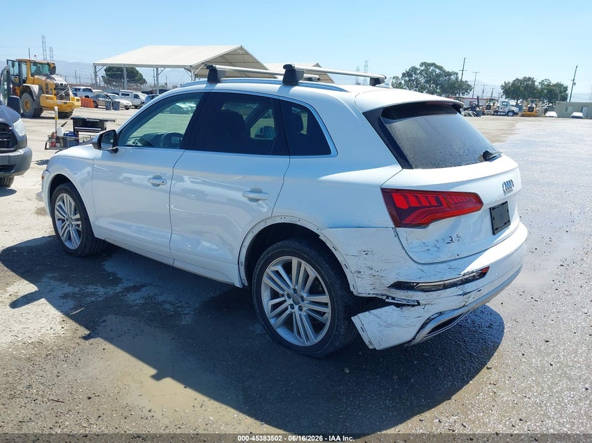 2019 Audi Q5 VIN WA1BNAFY5K2085254 IAAI salvage auction — REAR END, Wait Title, sold $8,500 on 2026-08-01 (photo 3)