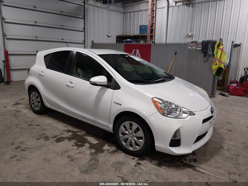 2013 Toyota Prius c VIN JTDKDTB33D1540755 IAAI salvage auction — HAIL, Salvage (Iowa), sold $1,650 on 2026-07-09 (photo 1)