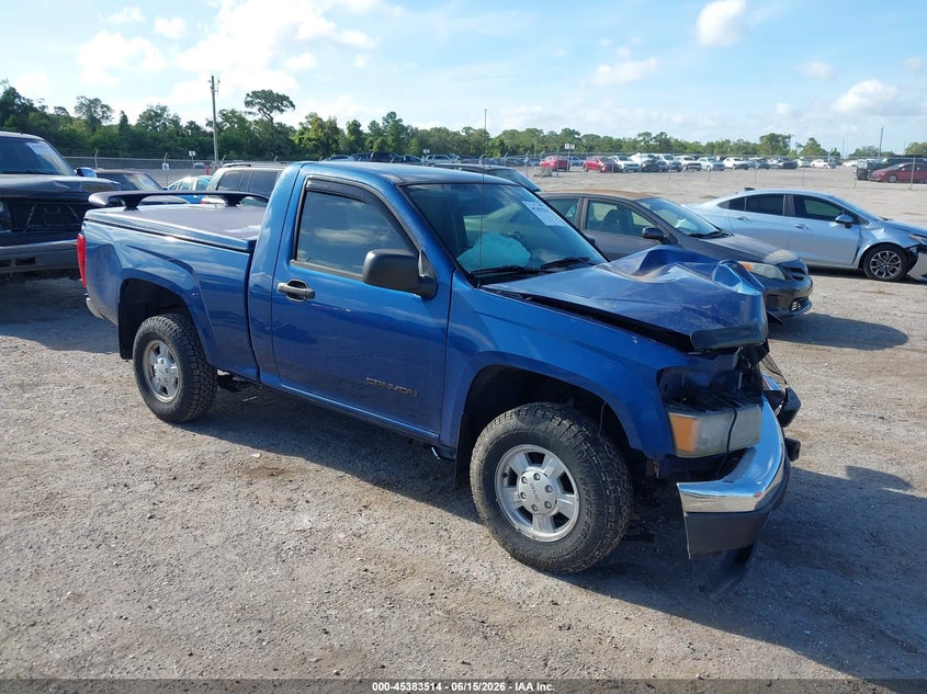 2005 Gmc Canyon VIN 1GTCS148458195395 IAAI salvage auction — FRONT END, Rebuildable (Florida), sold $450 on 2026-07-09 (photo 1)