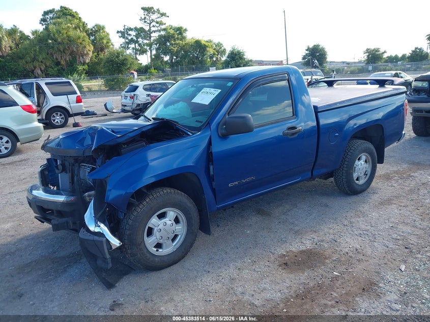 2005 Gmc Canyon VIN 1GTCS148458195395 IAAI salvage auction — FRONT END, Rebuildable (Florida), sold $450 on 2026-07-09 (photo 2)