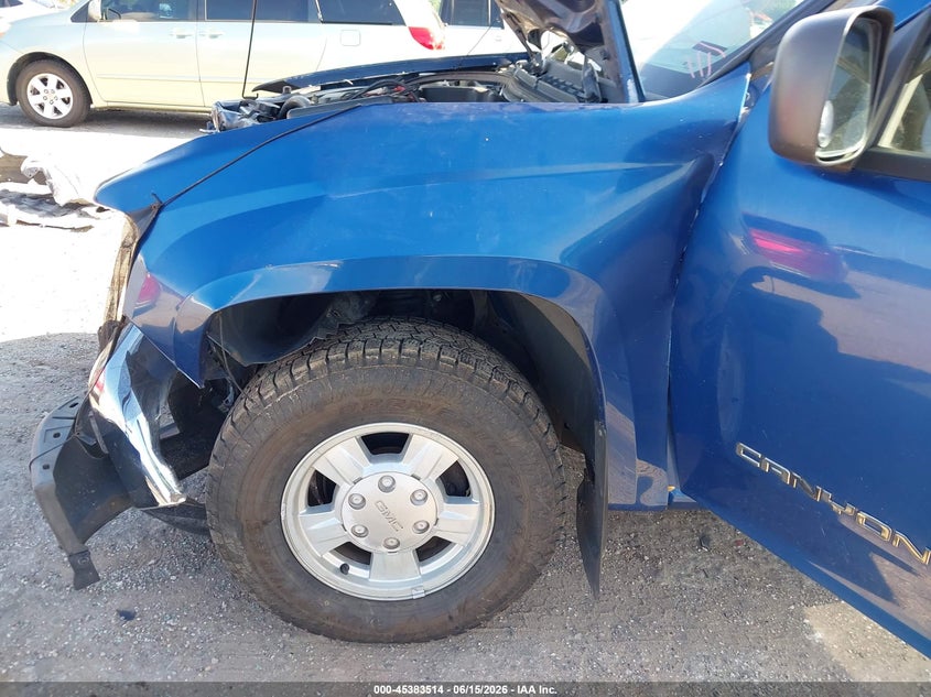 2005 Gmc Canyon VIN 1GTCS148458195395 IAAI salvage auction — FRONT END, Rebuildable (Florida), sold $450 on 2026-07-09 (photo 6)
