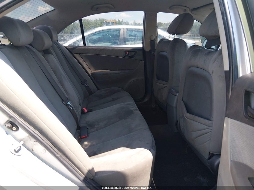 2009 Hyundai Sonata VIN 5NPET46C69H554682 IAAI salvage auction — REAR END, Salvage (North Carolina), sold $725 on 2026-07-15 (photo 8)