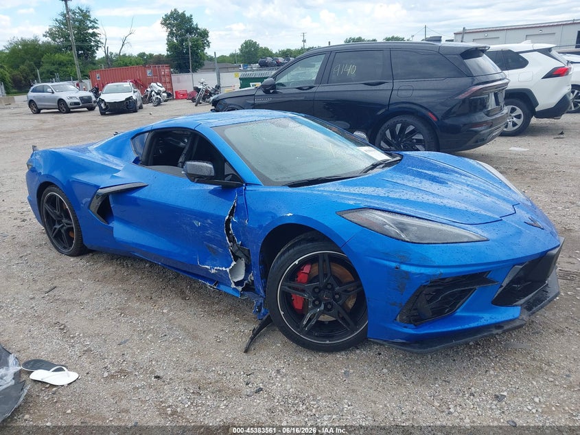2025 Chevrolet Corvette VIN 1G1YA2D46S5104175 IAAI salvage auction — SIDE, Salvage Title, sold $24,850 on 2026-09-08 (photo 1)
