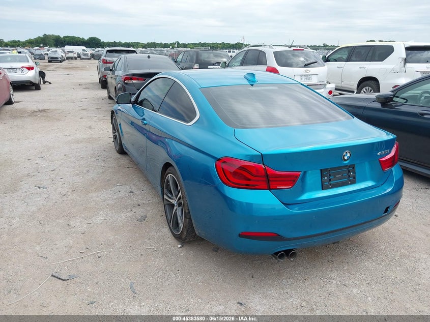 2019 BMW 4er VIN WBA4W3C57KAG91355 IAAI salvage auction — FRONT END, Wait Title, sold $6,350 on 2026-08-18 (photo 3)