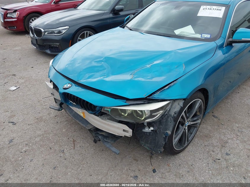 2019 BMW 4er VIN WBA4W3C57KAG91355 IAAI salvage auction — FRONT END, Wait Title, sold $6,350 on 2026-08-18 (photo 6)