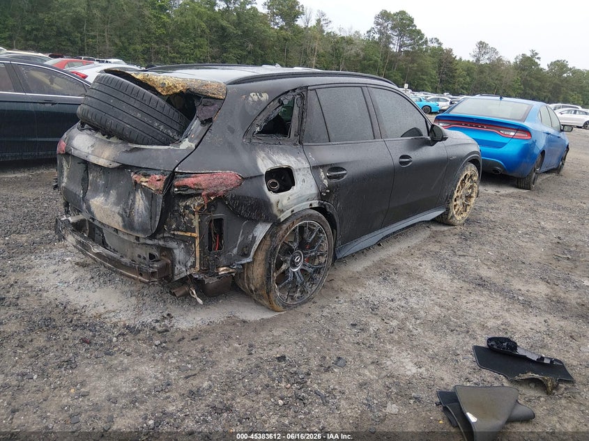 2025 Mercedes-benz VIN W1NKM8AB8SF322597 IAAI salvage auction — EXTERIOR BURN, Salvage (South Carolina), sold $13,500 on 2026-07-22 (photo 4)