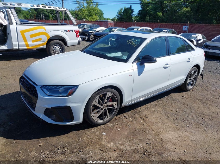 2023 Audi A4 VIN WAUEAAF4XPA008286 IAAI salvage auction — REAR END, Salvage (Idaho), sold $12,025 on 2026-07-15 (photo 2)