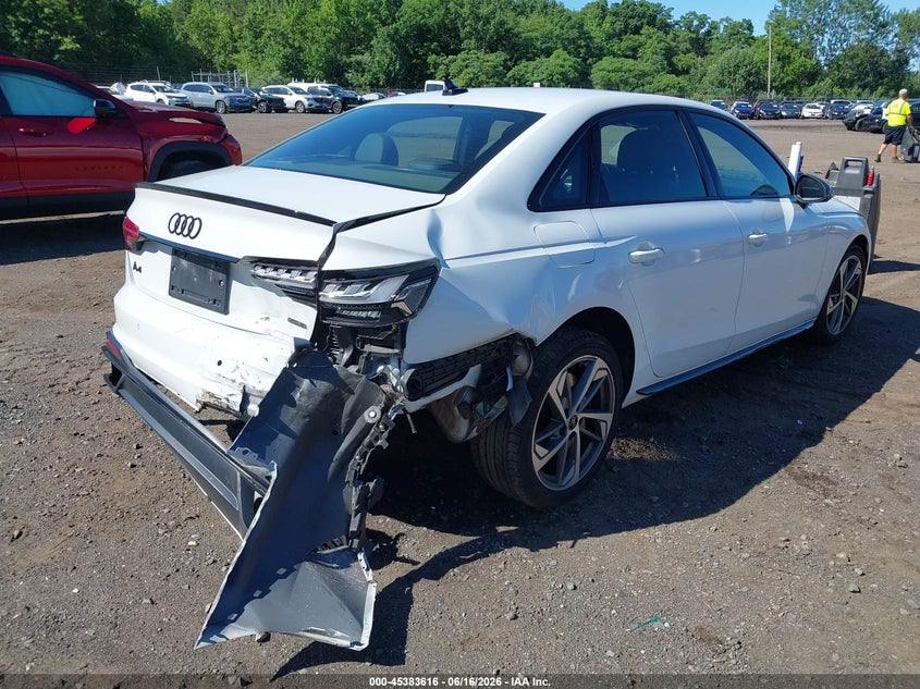 2023 Audi A4 VIN WAUEAAF4XPA008286 IAAI salvage auction — REAR END, Salvage (Idaho), sold $12,025 on 2026-07-15 (photo 4)
