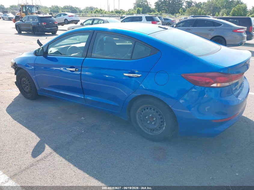 2017 Hyundai Elantra VIN KMHD74LF7HU173132 IAAI salvage auction — FRONT END, Salvage (Tennessee), sold $1,150 on 2026-07-07 (photo 3)