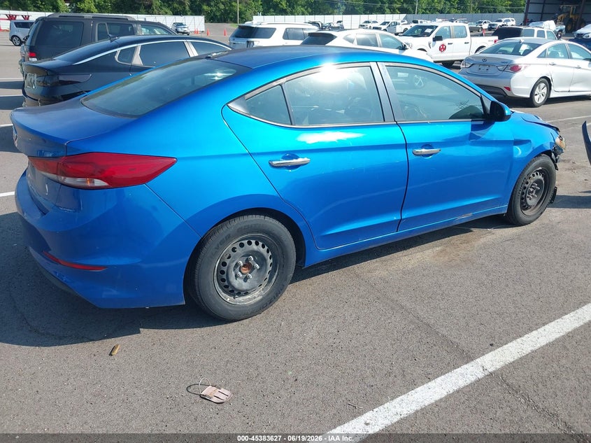 2017 Hyundai Elantra VIN KMHD74LF7HU173132 IAAI salvage auction — FRONT END, Salvage (Tennessee), sold $1,150 on 2026-07-07 (photo 4)