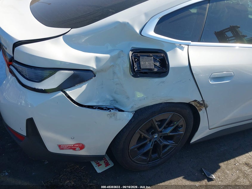 2024 BMW I4 VIN WBY73AW03RFR48601 IAAI salvage auction — SIDE, Salvage Title, sold $10,200 on 2026-07-24 (photo 6)