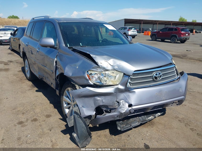 2009 Toyota Highlander hybrid VIN JTEEW44A592030090 IAAI salvage auction — FRONT END, Salvage (California), sold $975 on 2026-07-15 (photo 1)