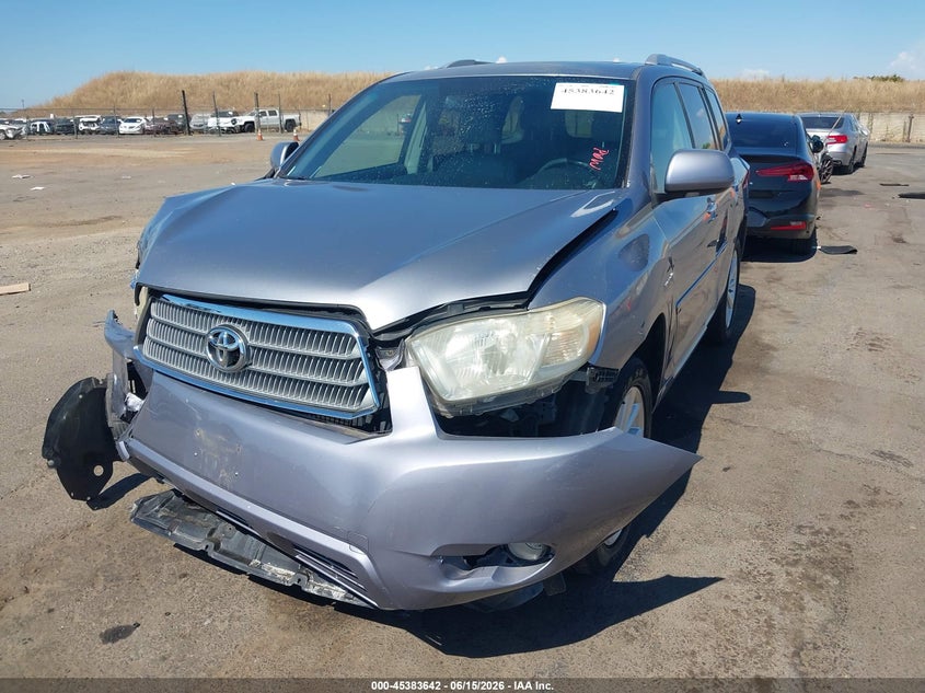 2009 Toyota Highlander hybrid VIN JTEEW44A592030090 IAAI salvage auction — FRONT END, Salvage (California), sold $975 on 2026-07-15 (photo 2)
