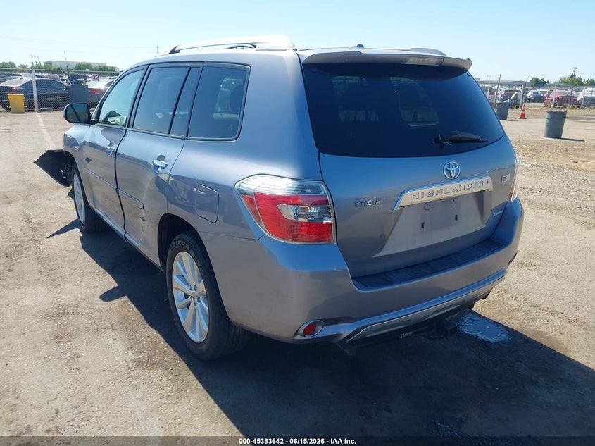 2009 Toyota Highlander hybrid VIN JTEEW44A592030090 IAAI salvage auction — FRONT END, Salvage (California), sold $975 on 2026-07-15 (photo 3)