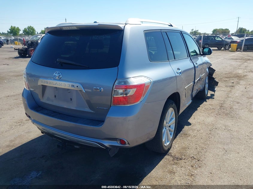 2009 Toyota Highlander hybrid VIN JTEEW44A592030090 IAAI salvage auction — FRONT END, Salvage (California), sold $975 on 2026-07-15 (photo 4)