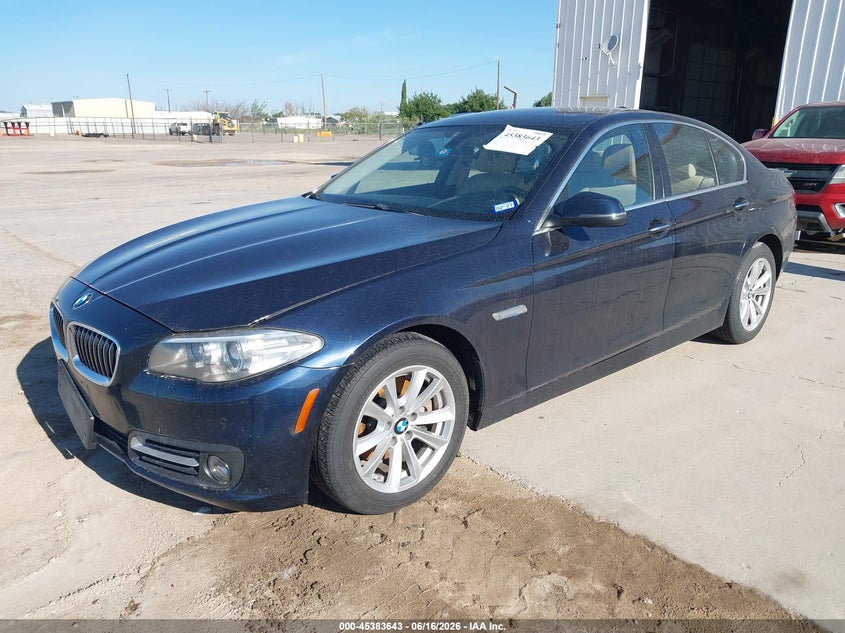 2016 BMW 5er VIN WBA5A7C55GG147786 IAAI salvage auction — WATER/FLOOD, Salvage (Texas), sold $2,975 on 2026-07-09 (photo 2)