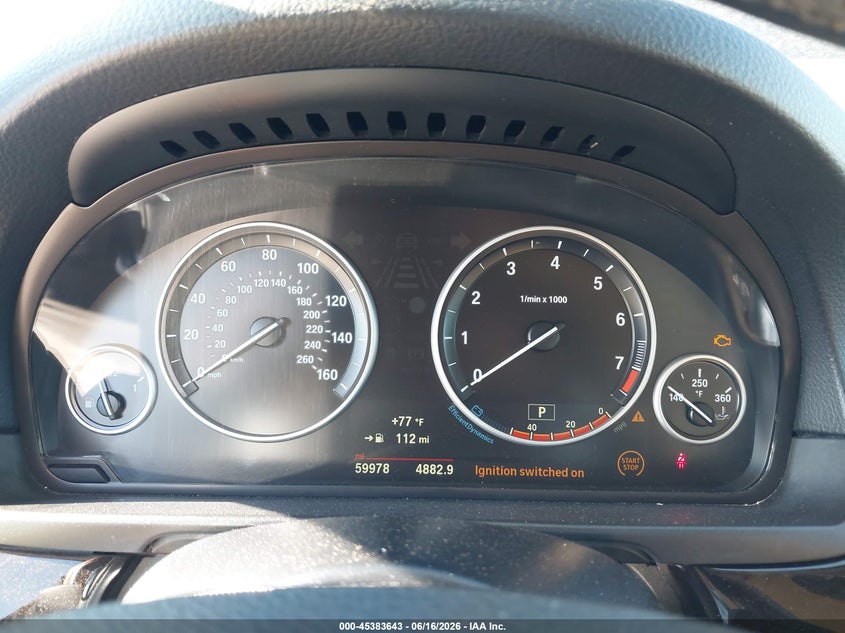 2016 BMW 5er VIN WBA5A7C55GG147786 IAAI salvage auction — WATER/FLOOD, Salvage (Texas), sold $2,975 on 2026-07-09 (photo 7)