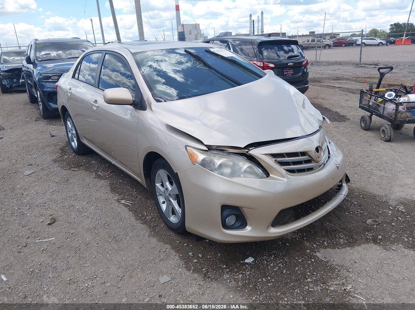 2013 Toyota Corolla VIN 5YFBU4EE0DP112835 IAAI salvage auction — FRONT END, Clear (Indiana), sold $1,500 on 2026-07-29 (photo 1)