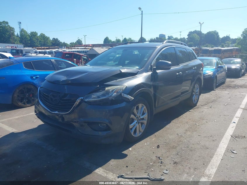2013 Mazda Cx-9 VIN JM3TB2DA0D0424524 IAAI salvage auction — FRONT END, Salvage (North Carolina), sold $675 on 2026-08-23 (photo 2)