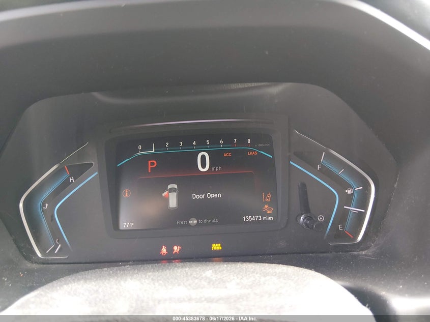 2020 Honda Odyssey VIN 5FNRL6H72LB037334 IAAI salvage auction — FRONT END, Salvage (Tennessee), sold $4,500 on 2026-07-17 (photo 7)