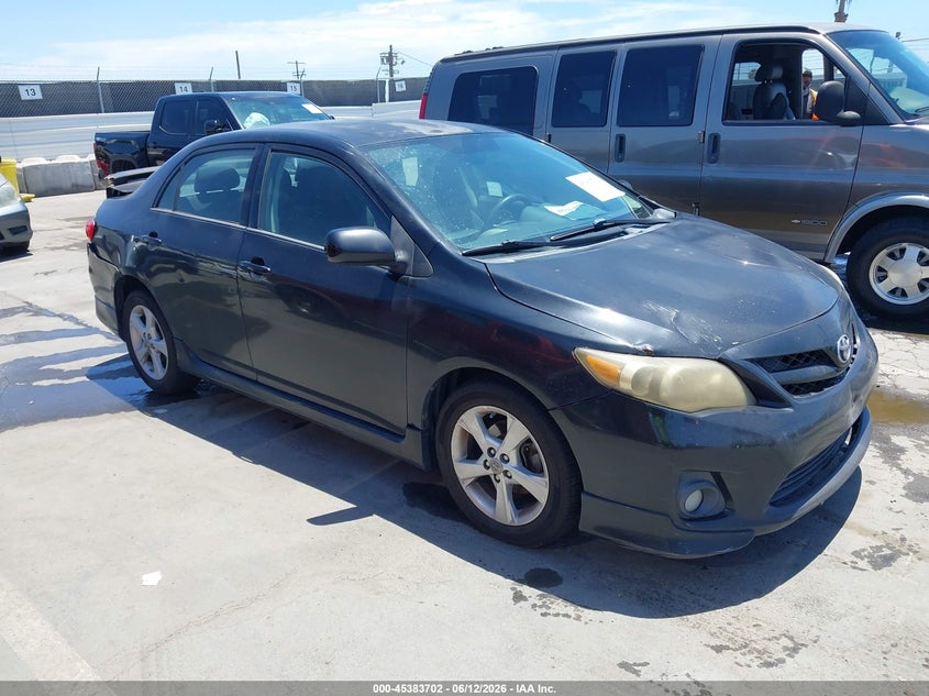2011 Toyota Corolla VIN 2T1BU4EE7BC548045 IAAI salvage auction — FRONT & REAR, Clear - Dealer Only (California), sold $800 on 2026-07-09 (photo 1)