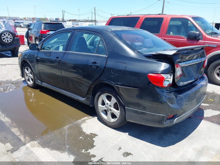 2011 Toyota Corolla VIN 2T1BU4EE7BC548045 IAAI salvage auction — FRONT & REAR, Clear - Dealer Only (California), sold $800 on 2026-07-09 (photo 3)