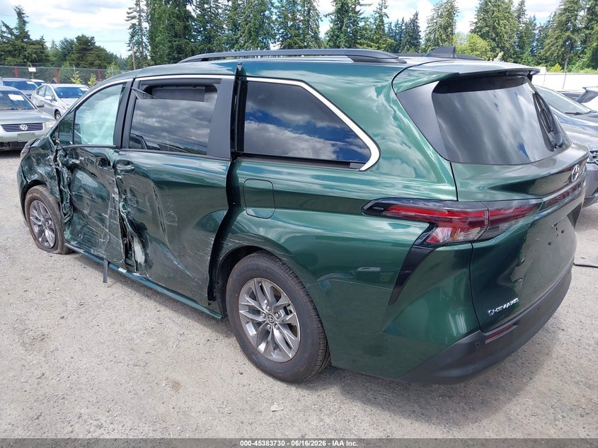 2026 Toyota Sienna VIN 5TDYSKFC3TS249761 IAAI salvage auction — LEFT SIDE, Bill Of Sale (Washington), sold $17,900 on 2026-07-29 (photo 3)