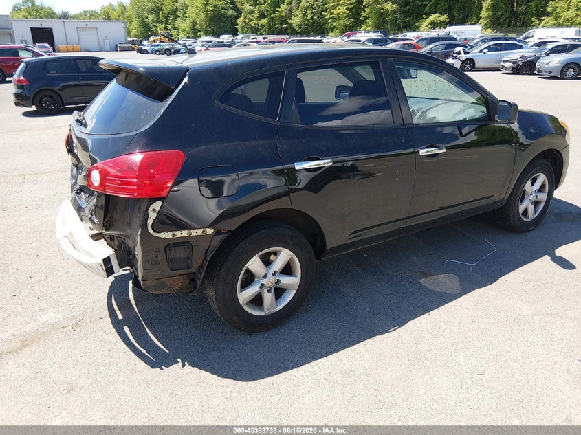 2010 Nissan Rogue sport VIN JN8AS5MV4AW612979 IAAI salvage auction — REAR END, Salvage (Connecticut), sold $450 on 2026-07-09 (photo 4)