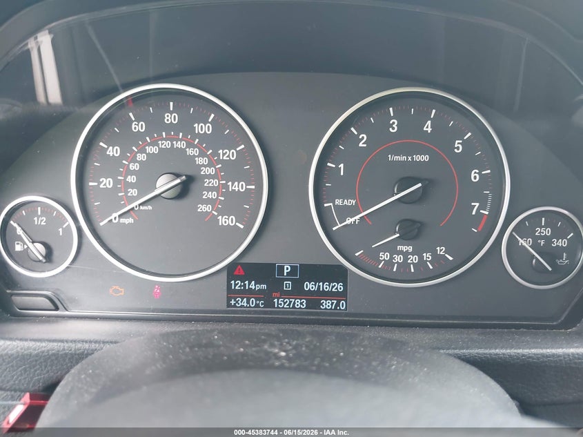 2014 BMW 3er VIN WBA3C1C57EK107105 IAAI salvage auction — LEFT REAR, Rebuildable (Florida), sold $950 on 2026-07-16 (photo 7)