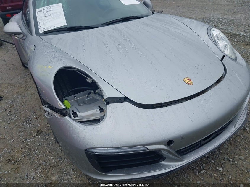 2019 Porsche 911 VIN WP0CB2A96KS136429 IAAI salvage auction — FRONT & REAR, Salvage Title, sold $51,250 on 2026-08-10 (photo 6)