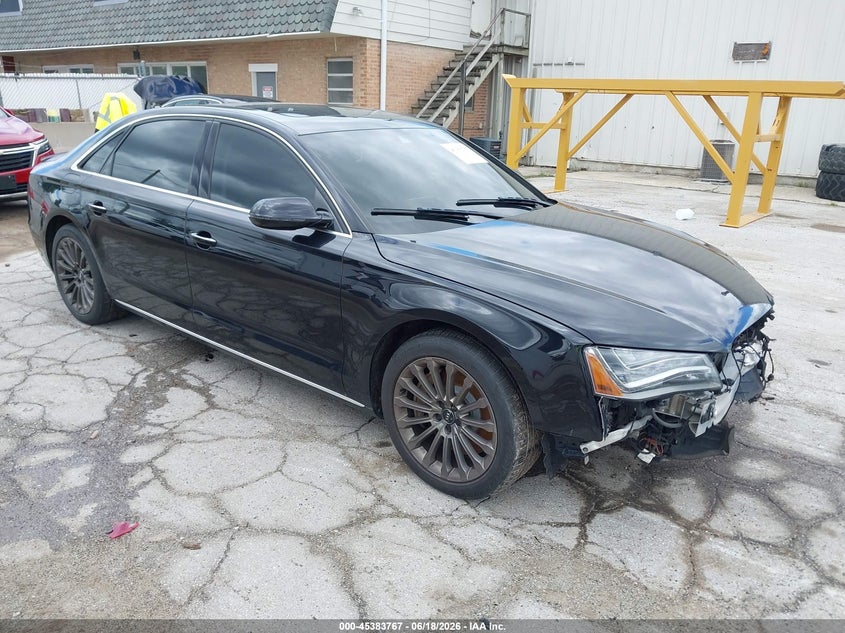 2013 Audi A8 VIN WAUR2AFD9DN019217 IAAI salvage auction — FRONT END, Salvage (Illinois), sold $1,300 on 2026-09-10 (photo 1)