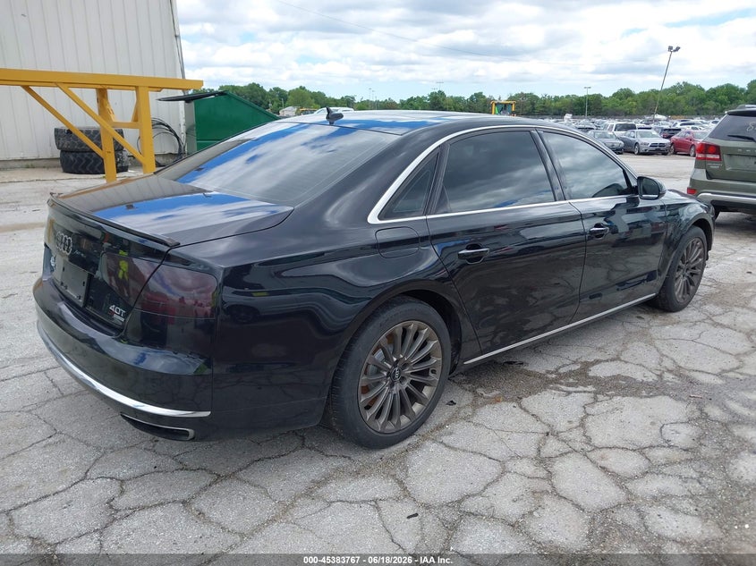 2013 Audi A8 VIN WAUR2AFD9DN019217 IAAI salvage auction — FRONT END, Salvage (Illinois), sold $1,300 on 2026-09-10 (photo 4)