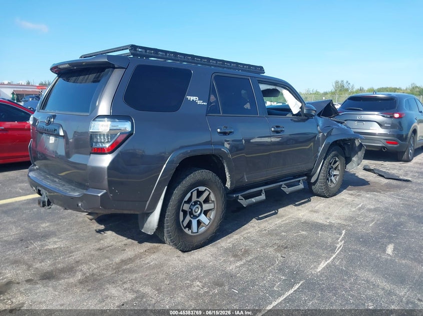 2019 Toyota 4runner VIN JTEBU5JR6K5652808 IAAI salvage auction — FRONT END, Salvage Title, sold $4,100 on 2026-07-30 (photo 4)