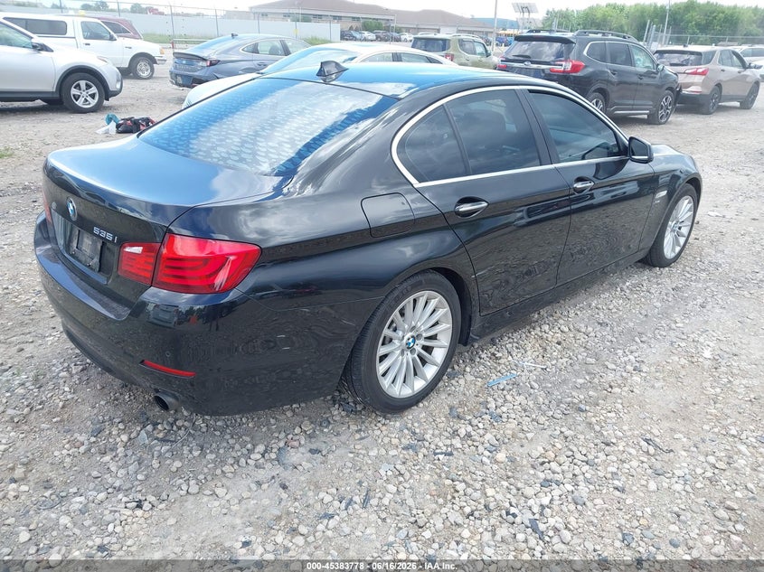 2012 BMW 5er VIN WBAFU7C56CDU57923 IAAI salvage auction — HAIL, Junk Bill Of Sale Mv2459 (Wisconsin), sold $650 on 2026-07-23 (photo 4)