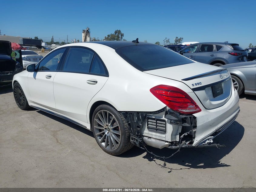 2017 Mercedes-benz S-klasse VIN WDDUG6DB9HA328203 IAAI salvage auction — REAR END, Salvage Title, sold $12,300 on 2026-08-02 (photo 3)