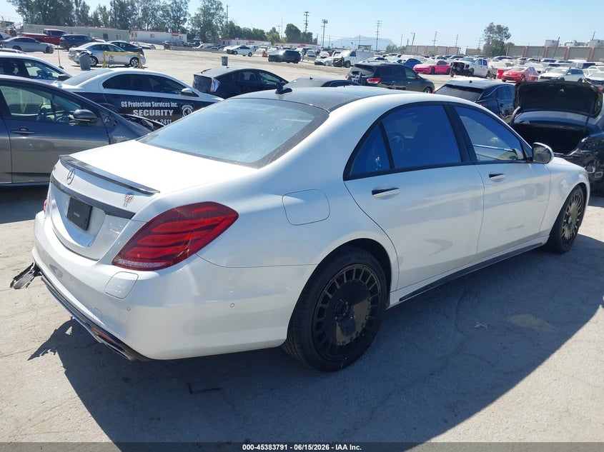 2017 Mercedes-benz S-klasse VIN WDDUG6DB9HA328203 IAAI salvage auction — REAR END, Salvage Title, sold $12,300 on 2026-08-02 (photo 4)