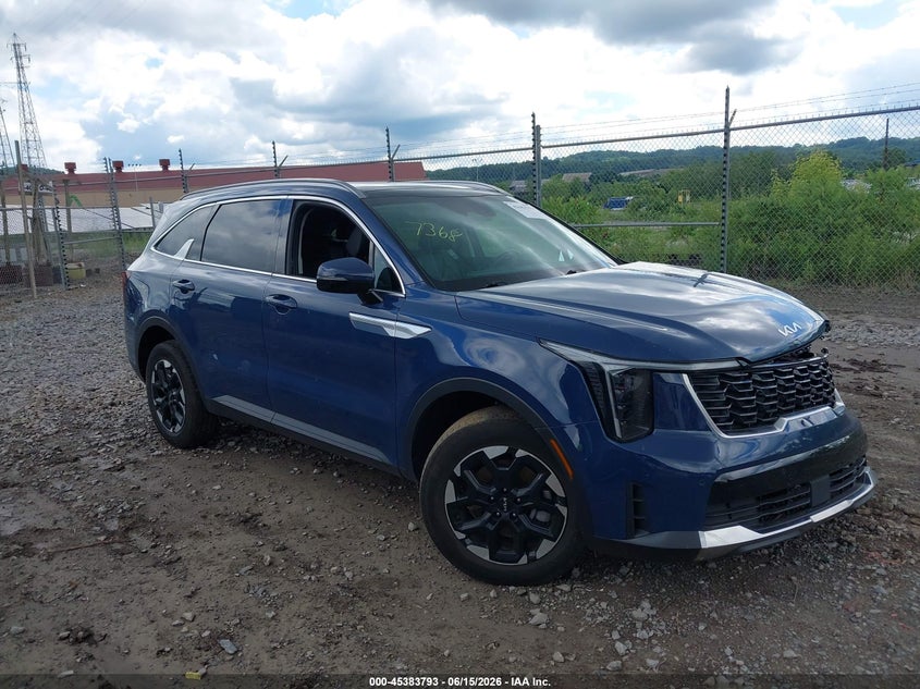 2024 Kia Sorento VIN 5XYRLDJC7RG297368 IAAI salvage auction — LEFT FRONT, Salvage (Pennsylvania), sold $10,300 on 2026-07-28 (photo 1)