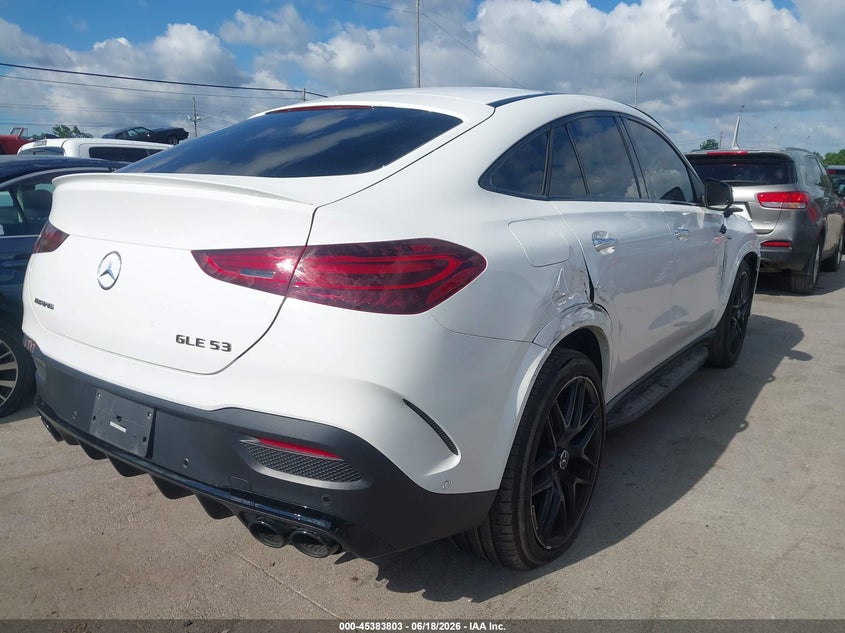 2025 Mercedes-benz Amg gle coupe VIN 4JGFD6BB6SB395319 IAAI salvage auction — FRONT END, Salvage Title, sold $8,600 on 2026-07-27 (photo 4)
