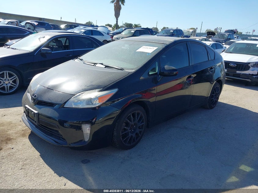 2012 Toyota Prius VIN JTDKN3DU0C5413083 IAAI salvage auction — NORMAL WEAR, Clear - Dealer Only (California), sold $2,525 on 2026-07-15 (photo 2)